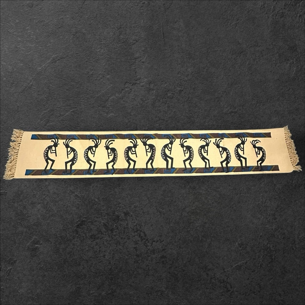El Paso Saddle Blanket Co‎ Dancing  Kokopelli 72" × 13" Table Runner